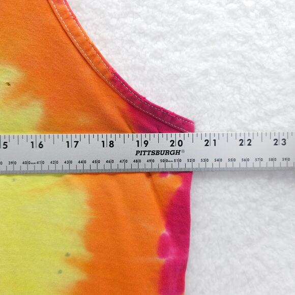 Riot Society Tie Dye Distressed Torn California Tank Top Large - Picture 7 of 9